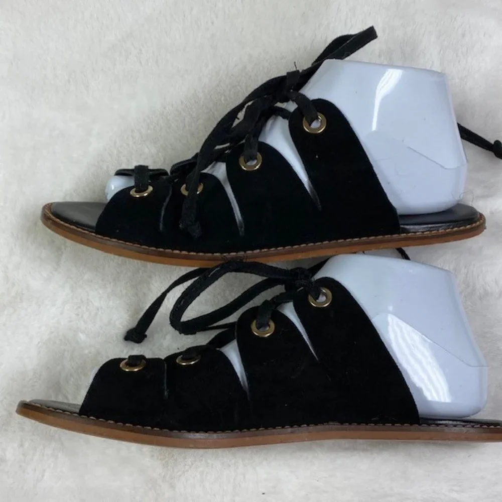 Urban Outfitters Gladiator Lace Up Suede Sandals, size EU 39‎